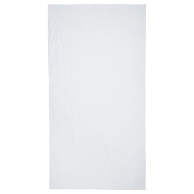 White rectangular cotton fabric, plain design, ideal for sewing projects.