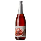 Bottle of red apple & lingon drink by ikea, 750 ml.