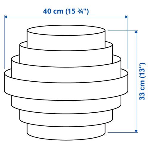 Illustration with measurements for the product: DYKARKLOCKA.