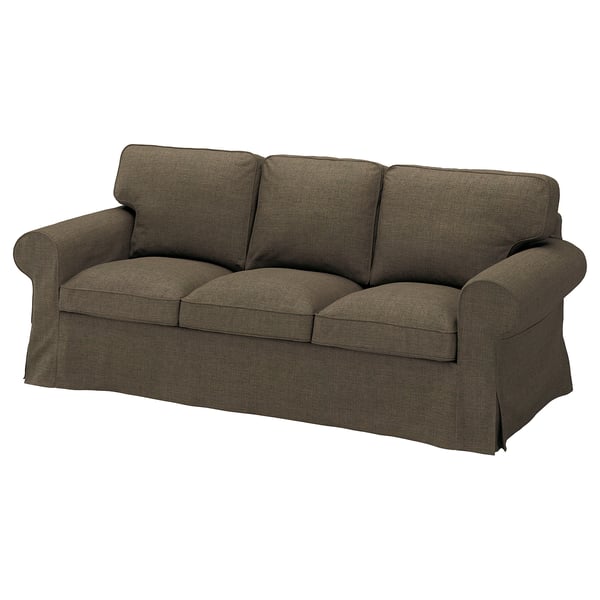 EKTORP 3-seat sofa, Kilanda grey-brown