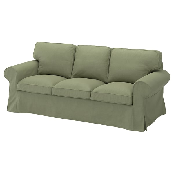 EKTORP 3-seat sofa, Naggen grey-green