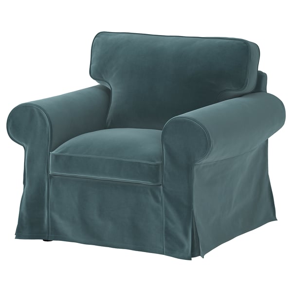 EKTORP Armchair, Alhamn dark grey-blue