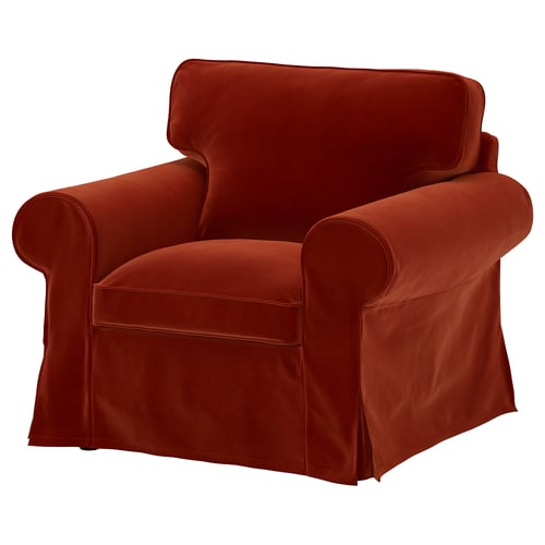 EKTORP Cover for armchair, Alhamn deep orange-red