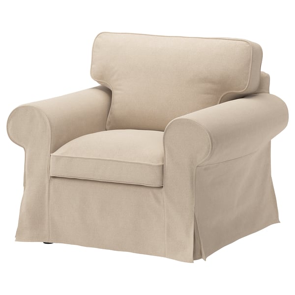 EKTORP Cover for armchair, Naggen beige