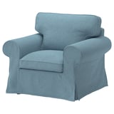 EKTORP Cover for armchair, Naggen grey-blue