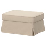EKTORP Cover for footstool, Naggen beige