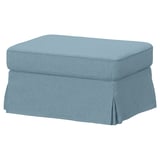 EKTORP Cover for footstool, Naggen grey-blue