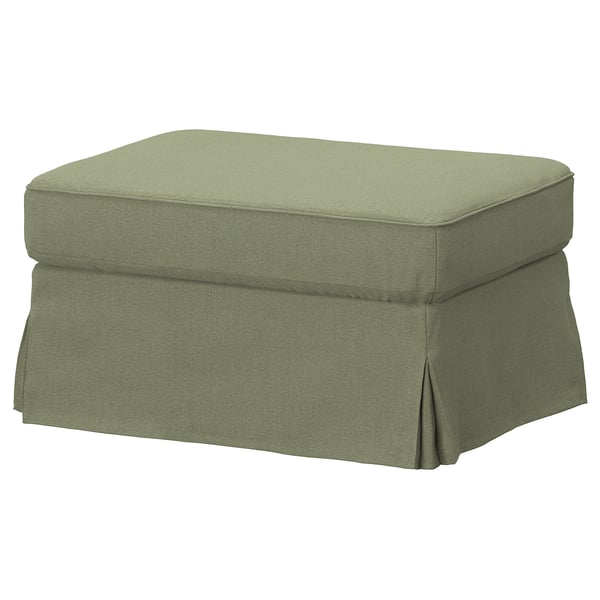 EKTORP Cover for footstool, Naggen grey-green