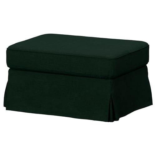 EKTORP Cover for footstool, Tallmyra dark green
