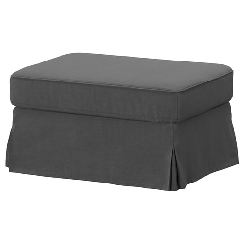 EKTORP Cover for footstool, Tallmyra medium grey