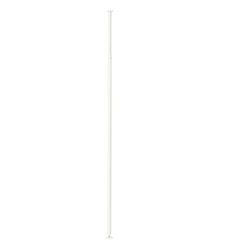 A white ELVARLI adjustable storage post made of recycled aluminium.