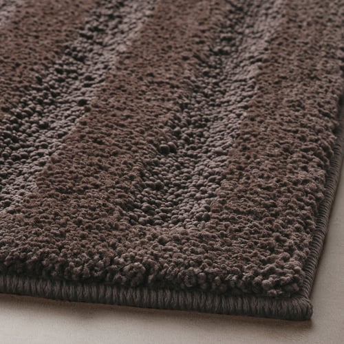 EMTEN Bath mat, dark brown, 50x80 cm IKEA