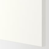 Crisp white ENHET cabinet with integrated oven space, sleek drawer, robust build.