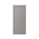 Option: A grey ENHET cabinet door with a modern, rectangular design made of fibreboard and plastic foil.
