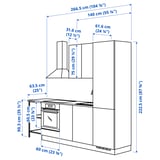 Illustration with measurements for the product: ENHET.