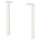 Option: Two ENHET white metal legs, rectangular, adjustable.