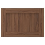 ENKÖPING brown walnut cabinet door, wooden texture, square frame design.