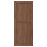 ENKÖPING brown walnut cabinet door, efficient design, durable foil, fiberboard frame.