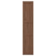 ENKÖPING wooden door: brown, squared panels, fiberboard frame, rich walnut foil finish.