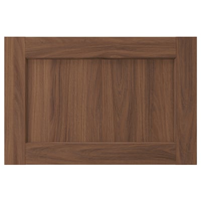 ENKÖPING brown walnut cabinet, classic design, wooden texture, rectangular.