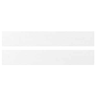 ENKÖPING white cabinet doors. Classic, durable wood-like finish. Foiled fiberboard, 25-year warranty.