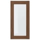 An ENKÖPING brown walnut framed glass door with a classic design.
