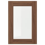 ENKÖPING: brown walnut wood veneer frame with clear glass center, rectangular.
