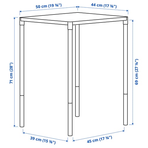 Illustration with measurements for the product: FEJAN.