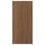 This image shows a FÖRBÄTTRA walnut-colored wooden panel with a smooth surface, featuring a classic modern design.