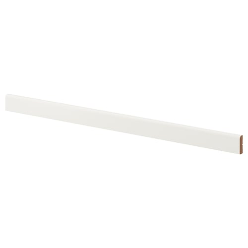White FÖRBÄTTRA kitchen cabinet trim.