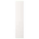 A white FONNES door for platsa storage. Simple and versatile design, made of particleboard with a paper foil finish.