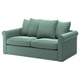 GRÖNLID 2-seat sofa-bed, Ljungen light green