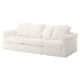 GRÖNLID 3-seat sofa-bed, Inseros white