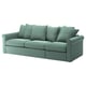 GRÖNLID 3-seat sofa-bed, Ljungen light green