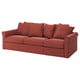 GRÖNLID 3-seat sofa-bed, Ljungen light red