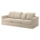 GRÖNLID 3-seat sofa-bed, Sporda natural