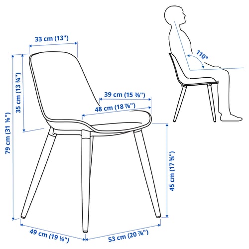 Illustration with measurements for the product: GRÖNSTA.
