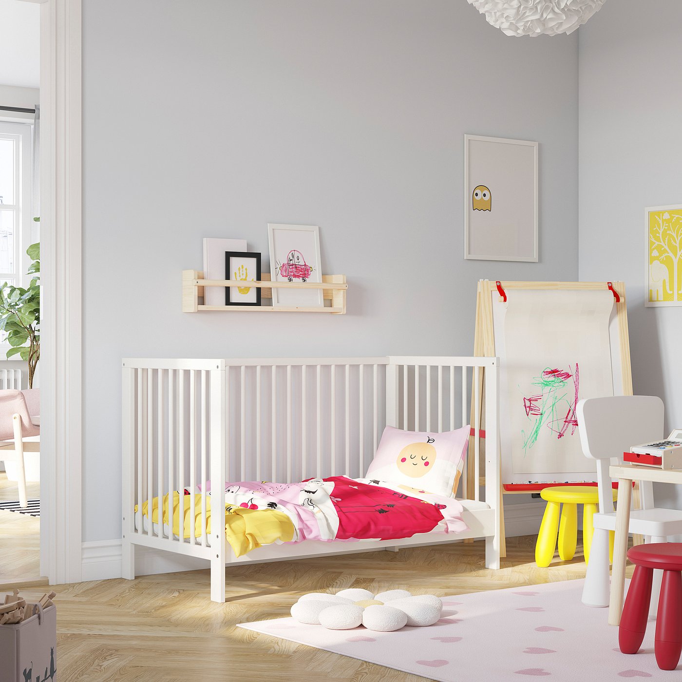 GULLIVER cot, white, 60x120 cm IKEA - Main Image
