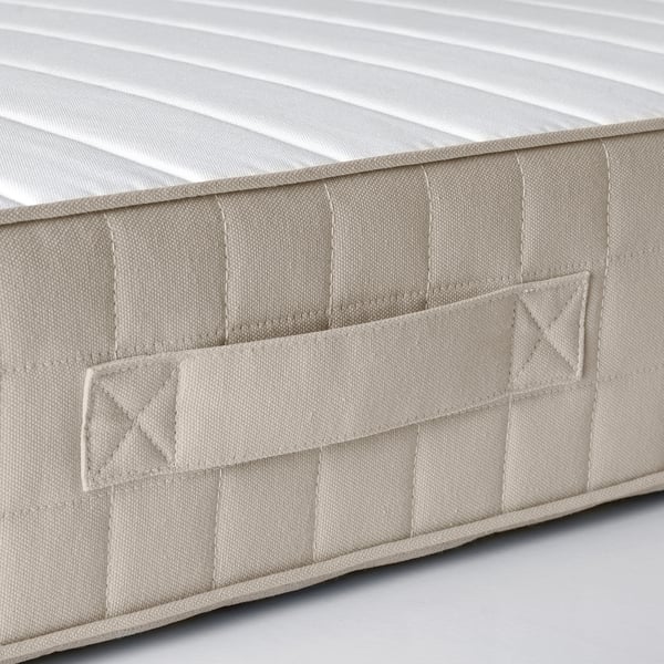 Hafslo Sprung Mattress Firm Beige 140x200 Cm Ikea