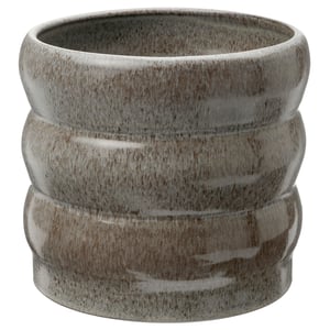 HASSELBUKETT Plant pot, in/outdoor/grey, 15 cm