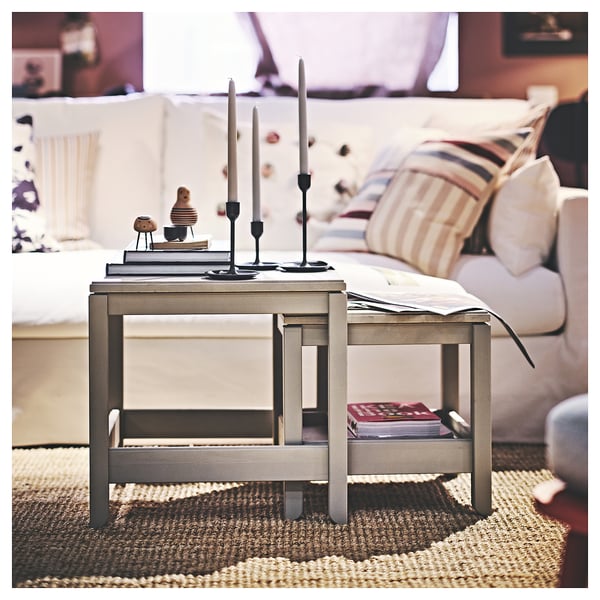 HAVSTA Nest of tables, set of 2, grey-beige