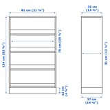 Illustration with measurements for the product: HAVSTA.