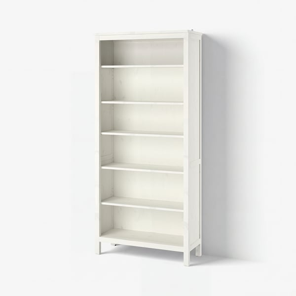 HEMNES Bookcase, white stain, 90x197 cm