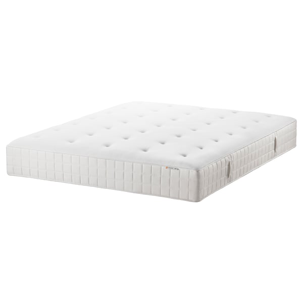 Hyllestad Pocket Sprung Mattress Firm White 140x200 Cm Ikea