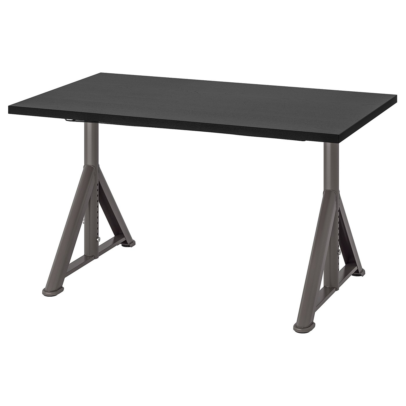 IDÅSEN desk, black/dark grey, 120x70 cm - IKEA