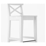 Modern stylish chair with sturdy wooden frame and white finish. Part of the INGOLF series.