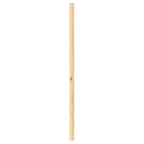 IVAR wooden pegboard in natural colour, rectangular shape, made of solid pine.