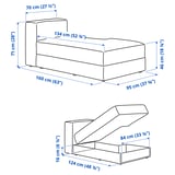 Illustration with measurements for the product: JÄTTEBO.