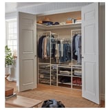 JONAXEL closet - organized clothes, shelves, storage.