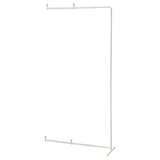 A JOSTEIN extendable drying rack in white, made of metal and plastic, with a simple, functional design.